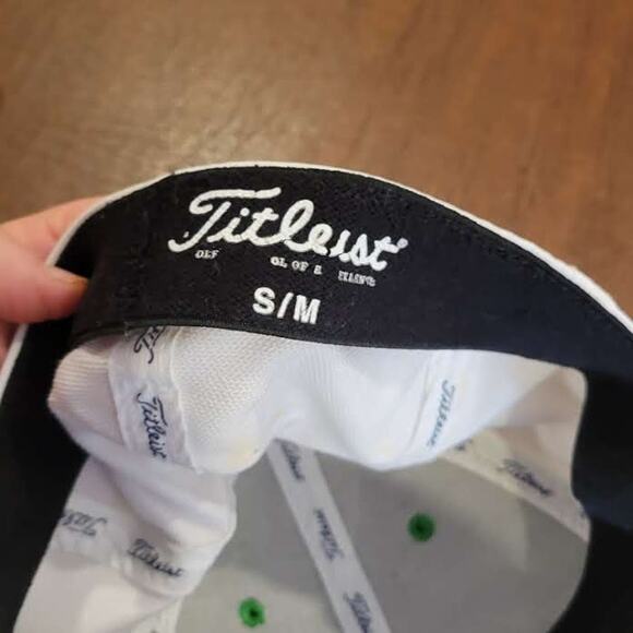 Titleist A-Flex Hat Cap Fitted Size S-M Green / White - Picture 7 of 8